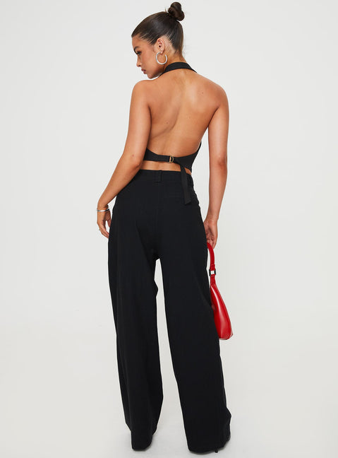 product Princess Polly High Waisted Pants High Waisted Pants  Je Suis Pants Black