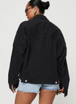 Kier Oversized Jacket Denim Black