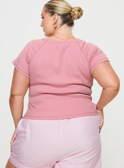 Pink Graphic print tee