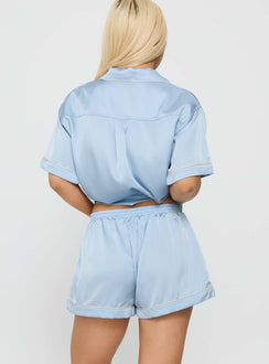 Hibernate Sleep Satin Set Blue