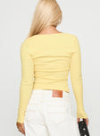 Baseline Long Sleeve Top Yellow