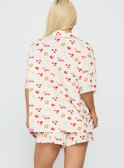 Sweet Things Button Down Sleep Set Multi