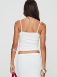 product Princess Polly Suna Top White Sleeveless Scoop Neck 