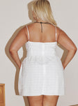 Princess Polly Sweetheart Neckline  Mckilah Mini Dress White Curve