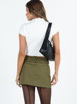 Stanton Mini Skirt Olive Green Princess Polly  Mini 