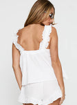 Santabelle Frill Top White