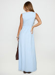 Pokey Maxi Dress Blue Check