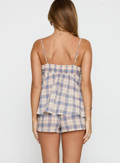 Hotel Heaven Sleep Set Blue Check