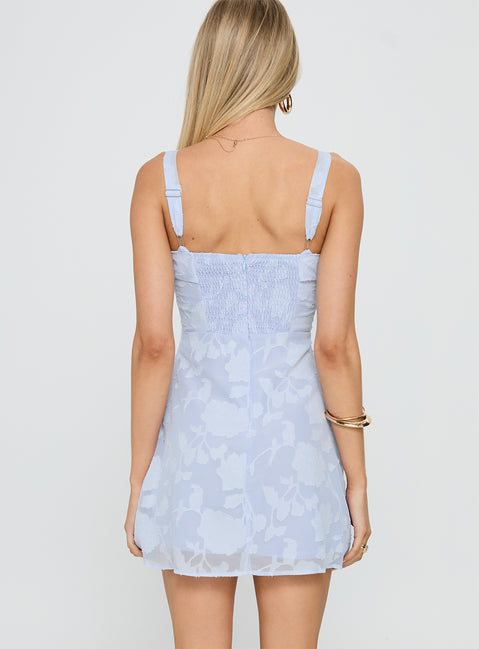 Cerise Mini Dress Lilac Burnout