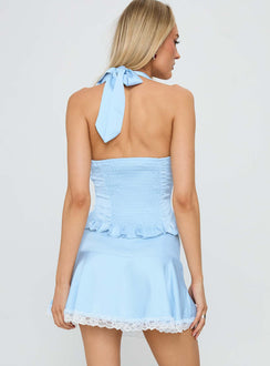 Over Here Lace Trim Set Blue