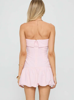 Mousse Strapless Mini Dress Pink