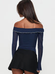 Arsema Off The Shoulder Bodysuit Navy