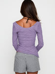 Hyacinthe Long Sleeve Top Lilac