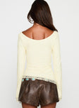 Hyacinthe Long Sleeve Top Cream