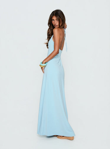 strapless open back dress Field Of Dreams Maxi Dress Navy main image 0