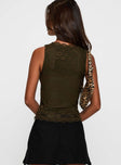 Far Away Top Dark Green