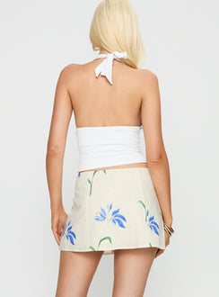 back view of model wearing Princess Polly Summer Sonnet Mini Skirt Multi Mini Skirts 