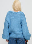 product Princess Polly Arrowtown Hand Knit Sweater Blue Long 