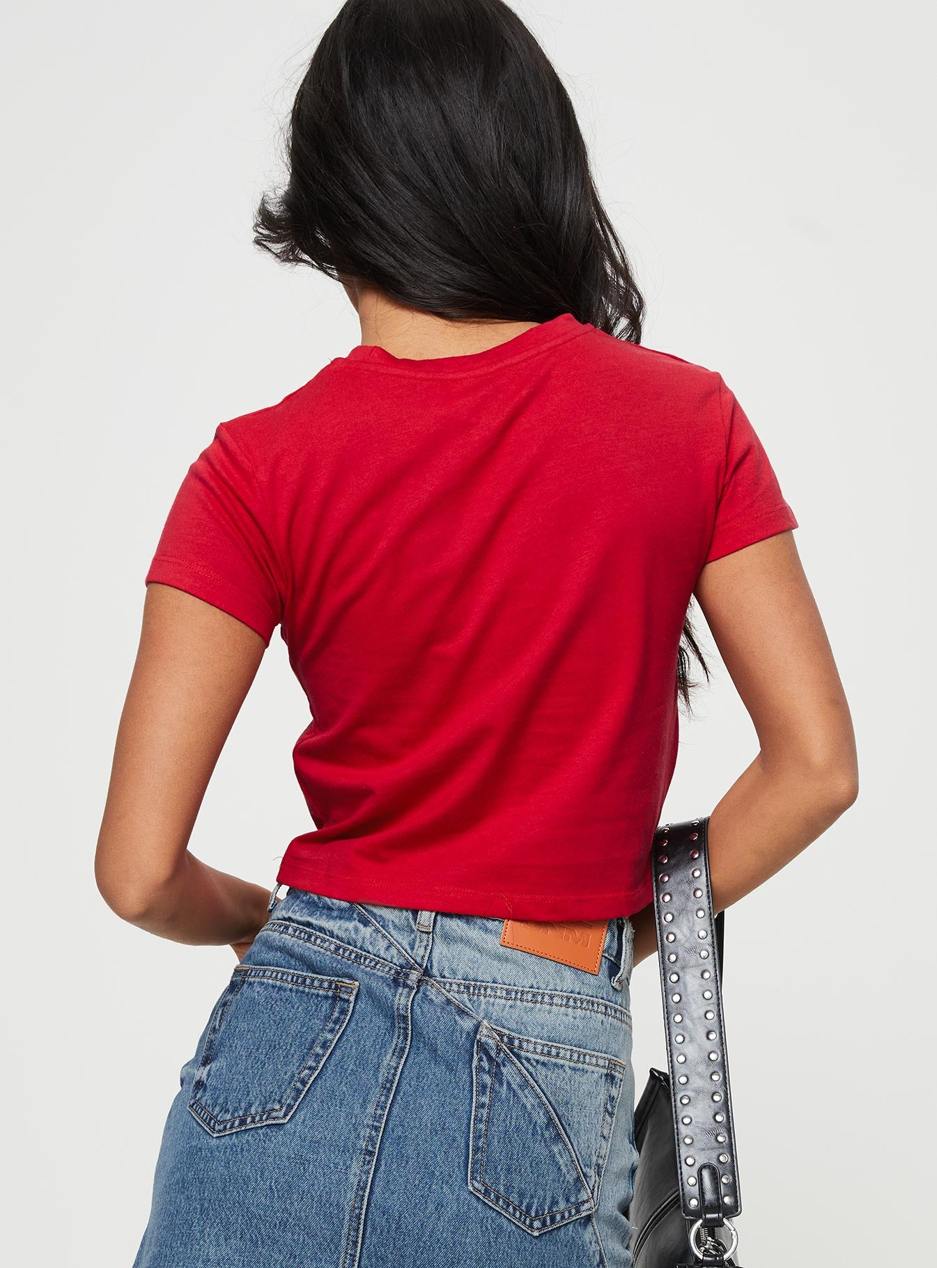 product Princess Polly Sleeveless High Neck  Princess Polly Est 10 Top Red