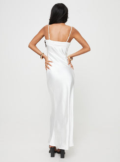 product Princess Polly High Neck  Kareena Bias Cut Maxi Dress White