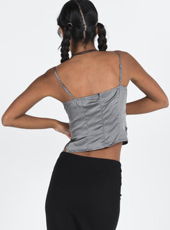 product Princess Polly Sleeveless Square Neck  Creswick Top Grey