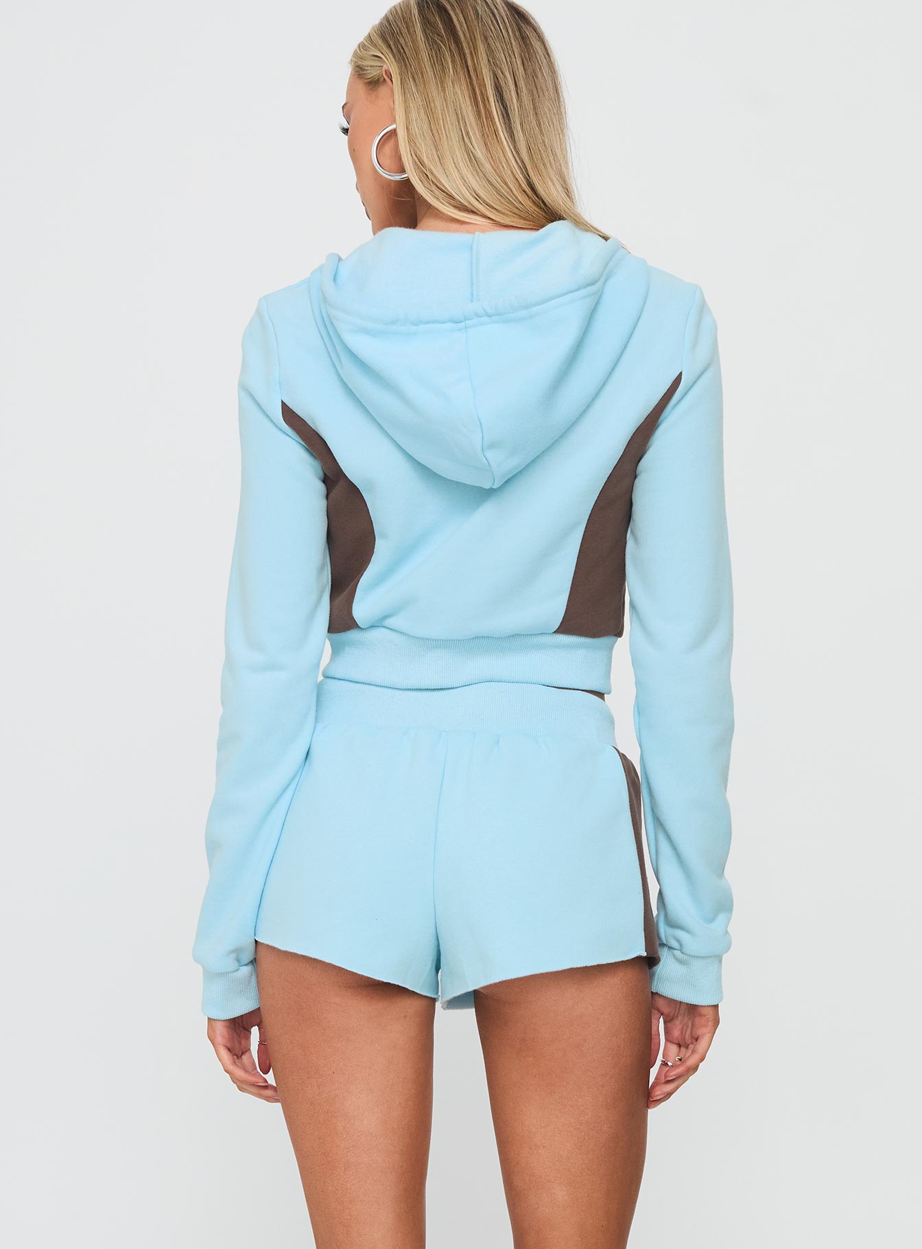 Notable Drawstring Micro Shorts Blue