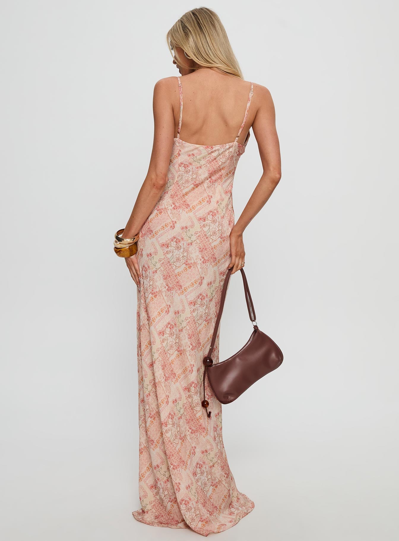 Magnolias Splice Maxi Dress Vintage Multi