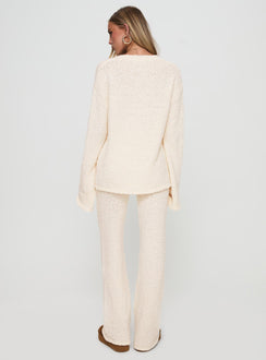 Slow Mover Boucle Lounge Set Cream