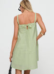 Jubilant Mini Dress Green