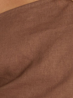 Seasons Change Relaxed Off Shoulder Top Mocha