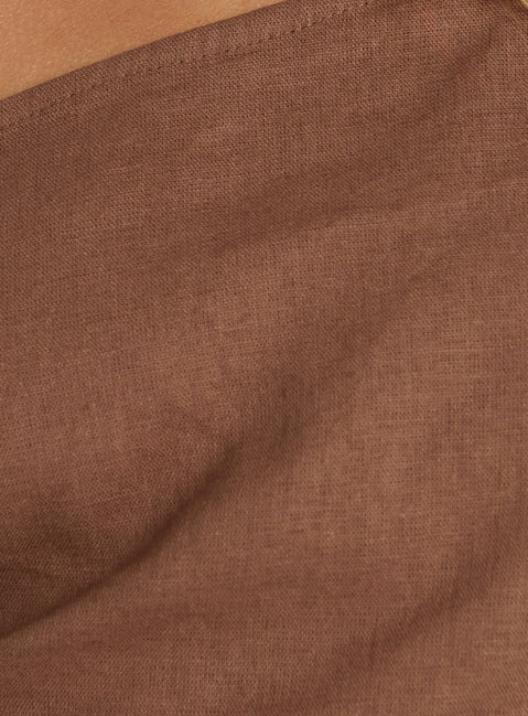 Seasons Change Relaxed Off Shoulder Top Mocha