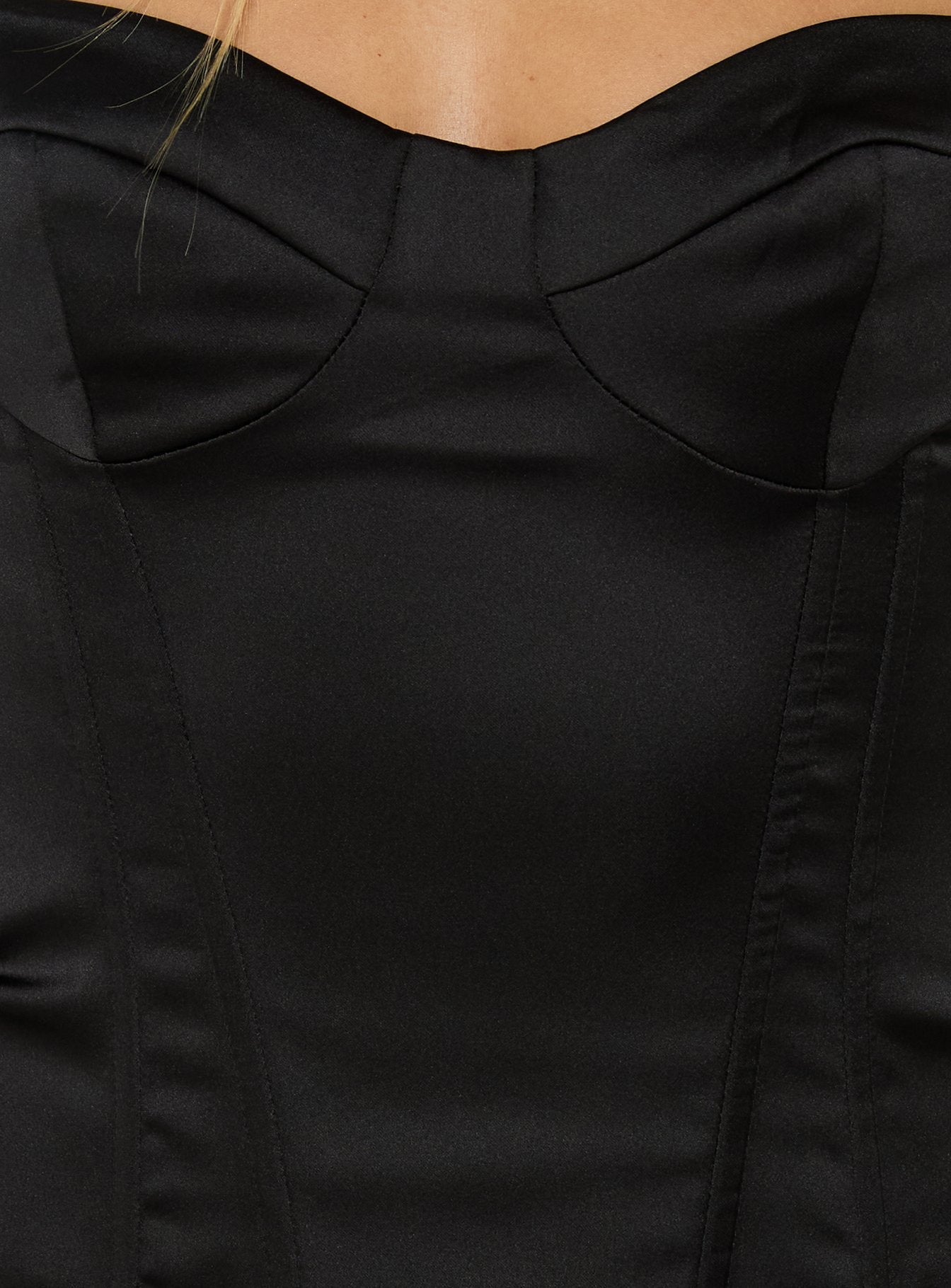 Selesta StructuRed Bustier-Top Schwarz