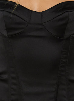 Selesta StructuRed Bustier-Top Schwarz