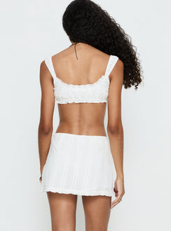 Nyelle Frill Skort White