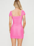 product Princess Polly Asymmetric Neckline  Charvi Mini Dress Pink Tall