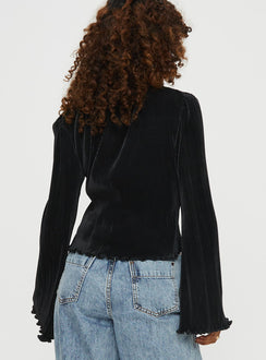 product Princess Polly Full Sleeves High Neck  Collis Long Sleeve Top Black