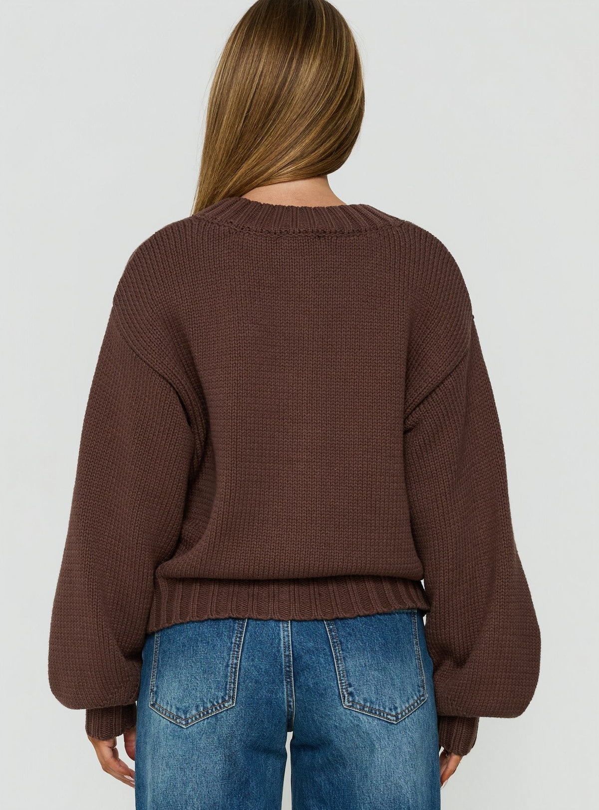 Edern Strickjacke Schoko