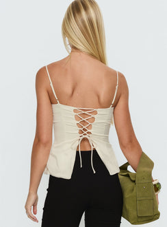 Hildy Tie Back Top Butter
