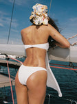 Keep Your Cool Strapless Bikini Top White