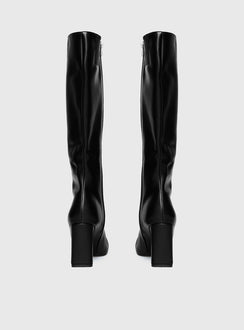 Sawyer Knee High Boots Black