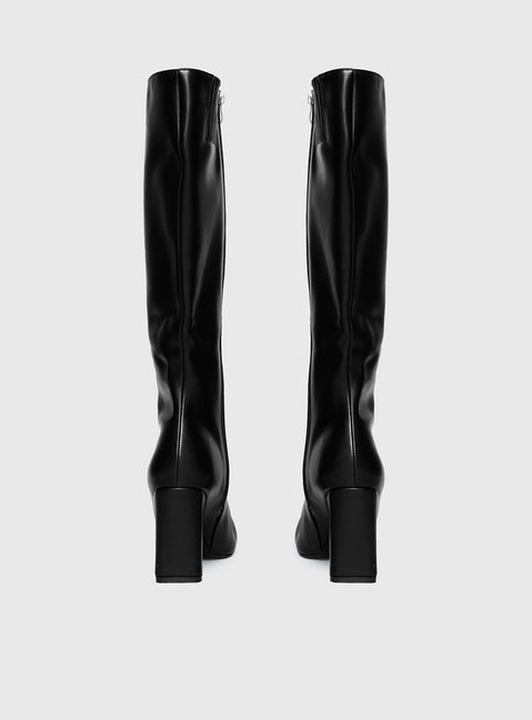 Sawyer Knee High Boots Black