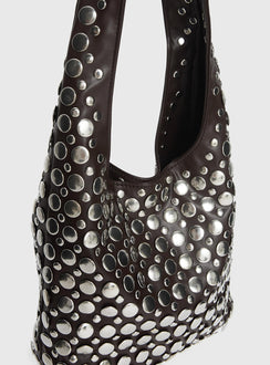 In The Crowd Shoulder Bag Brown / Silver