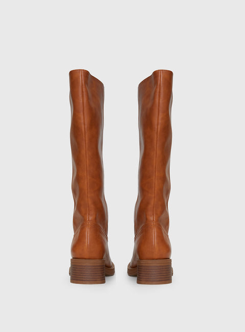 Madisson Knee High Boots Brown