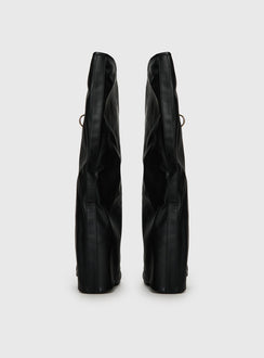 Ritz Knee High Boots Black