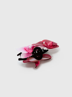 Calderra Orchid Hair Clips Pink