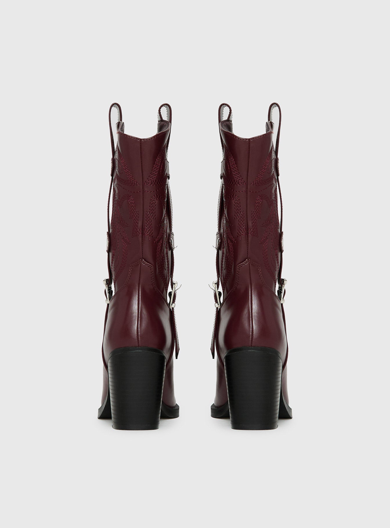 Cypress Western Boots Burgundy