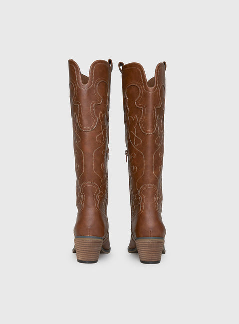 Therapy Malvin Cowboy Boots Tan