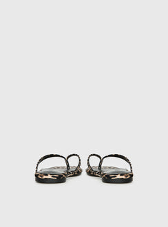 Billini Tove Sandals Leopard Satin