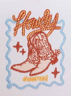 Graphic trucker hat Mesh back panels, snap back fastening 