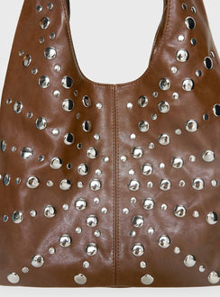 Savenna Stud Bag Brown